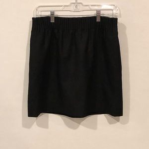 J. Crew Black 97% Wool Mini Skirt Sz 0